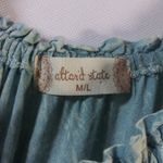 Altar'd State Altar’d State Blue Sun Bleached Boho Bell Sleeve Off Shoulder Stretchy Dress Photo 5