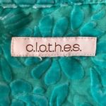 Vintage c.l.o.t.h.e.s. Burnout Velvet Jacket/Top Green Size undefined Photo 6