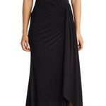 Vince Camuto Black One-Shoulder Pleated Waist Gown 6 NWOT Photo 0