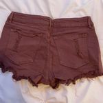 purple distressed jean shorts Size 8 Photo 1