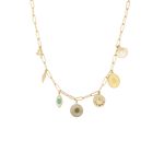 Casa Clara Lauren Necklace in Gold Womens Jewelry Evil eye Photo 1