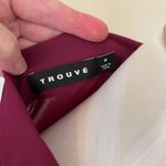 NWOT Trouvé Merlot sheer shirt dress Sz M Purple Size M Photo 6