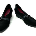 Munro  Size 8.5 Shoes‎ Black 2" Wedge Heel Leather Buckle Formal Business Work Photo 0