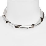 8 Other Reasons Twisted Collar Necklace, Silver, Rustic Style, NWT Photo 3