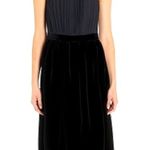 Derek Lam  Black Silk & Velvet Sleeveless Dress 2 Photo 0