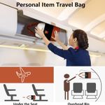 Large Duffel Bag - White-Black-Brown, Nylon, 20x9.84x13.84 inch Photo 3