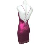 Hello Molly  Pink Metallic Glitter Sequin Sleeveless Cami Camisole Mini Dress 4 Photo 5