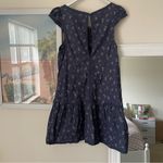Free People  Beasley Floral Drop Waist Mini Dress in Navy Combo Photo 6
