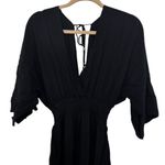 l*space L* Women's Black Sungazer Maxi Dress Small Rayon Vacation Boho Resort Photo 1