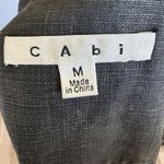 CAbi Women's Charcoal Cropped Moto Jacket M Casual 3/4 sleeve Photo 3