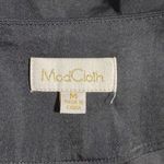 Modcloth  Shirt Womens Medium Black Wrap Blouse Satin Sleeveless True Wrap Casual Photo 4