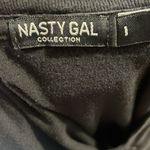 Nasty gal L black tee shirt‎ pre owned. Smoke free home. Cracking in graphic. Size L Photo 6
