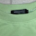 Merokeety | Pastel Lime Green Cropped Sweatshirt | Medium Photo 6