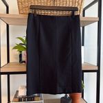 Ann Taylor  Stretch Ponte Knit Black Career Pencil Skirt, 6 Photo 1