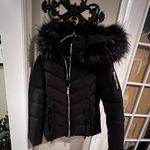 SheIn  Black Quilted Jacket with Two Way Zipper Photo 2