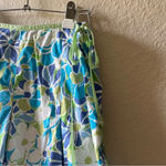 st. john's bay VFloral Skirt A Line y2k ribbon daisy Coquette 90s bright‎ indie sleeve abstract Photo 4