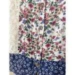 Vintage Patchwork Lace Vest M Cottagecore Boho Phoebe Grunge Artsy Button USA White Size M Photo 1