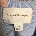 Pilcro and the Letterpress  M blue striped cropped denim jacket Photo 4