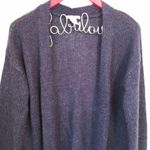 H&M  Navy Soft Knit Long Open Cardigan Pockets XS Photo 4