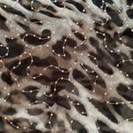 Maurice's infinity scarf animal print sequin embellishments sheer one size Photo 1