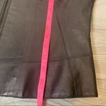 Andrew Marc  leather mock neck moto jacket black sz M Photo 5