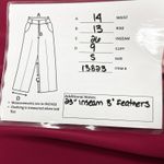 WAYF Women Romee Feather Hem Pants Small Party Maximalist Glam Statement Holiday Photo 14