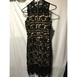 New Look  Premium Black Lace Dress Sleeveless Cocktail Party Mini‎ Lined size 2 Photo 2