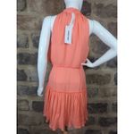 Elizabeth and James  NEW Carlita‎ Dress Sleeveless High Neck Orange Silk Size 6 Photo 7