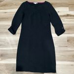 Boden Genevieve Textured Jersey Dress Black Women’s 6 Photo 0