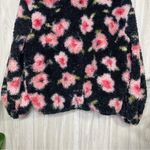 Sandy Liang  x Target Floral Sherpa Fleece Quarter Zip Jacket size XS Extra Small Photo 5