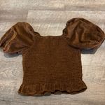 American Eagle  Rust Orange Corduroy Top Photo 3