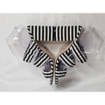 Raye  Revolve Mimi Striped Black Strappy Heeled Mules Womens Size 8.5 Photo 1