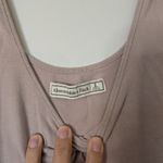 Abercrombie & Fitch  Light Mauve/Tan Bodysuit Sz L Photo 1