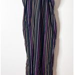 a.n.a  Cotton Linen Striped Maxi Sun Dress XS Swim Coverup Photo 0