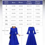 Hr homrain Elegant royal Blue Midi Dress Size 3X Photo 1