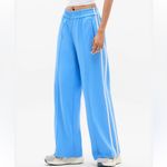 Athleta  Tempo Mid Rise Wide Leg Track Pant Blue XL Tall NWT Photo 2