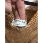 Zenana Outfitters Womens L Sweater Brown Marled V Neck Long Sleeve Knit Pullover Photo 2
