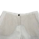 J.Jill 100% Linen Wide Leg Cropped Pants Pockets Breathable White size Large Photo 3