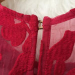 DOLCE VITA Windsor Red Organza Lace Sweetheart Mini‎ Dress Photo 5