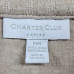 Charter Club Womens Jacket Size Petite Medium Knit Boucle Belted Gold Buttons Photo 12