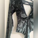 Victoria's Secret NEW Victoria’s Secret Green Velvet Velour Bodysuit Size X-Small Photo 2