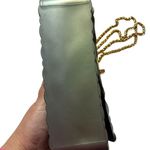 Silver and Gold Quilted Shoulder Bag with Chain Strap Photo 4