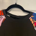 Black Colorblock Short Sleeve Crew Neck Swim Dress Size 1XL Modest Bralette Photo 1