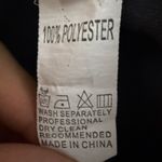 Womens Black Faux Leather Zipper Skirt Size Medium /‎ shorts underneath Photo 3