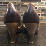 Coclico brown burnished leather wood Mary Janes 40 Women’s Size 10 Photo 4