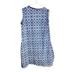 srishti blue and white embroidered shift dress Size L Photo 5