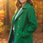 Haute Monde  Emerald wool blend Jacket Photo 0