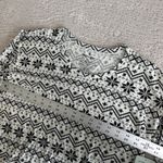 Women's NEW Tommy John Small Long Sleeve Winter Snowflake Shirt Soft Silky White Photo 4