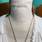 Miami  White open front cardigan kimono with Pom-Pom Trim Photo 1