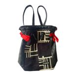 Bag DADDY Back pack bag black/white‎ with red ribbons on the sides Black Photo 7